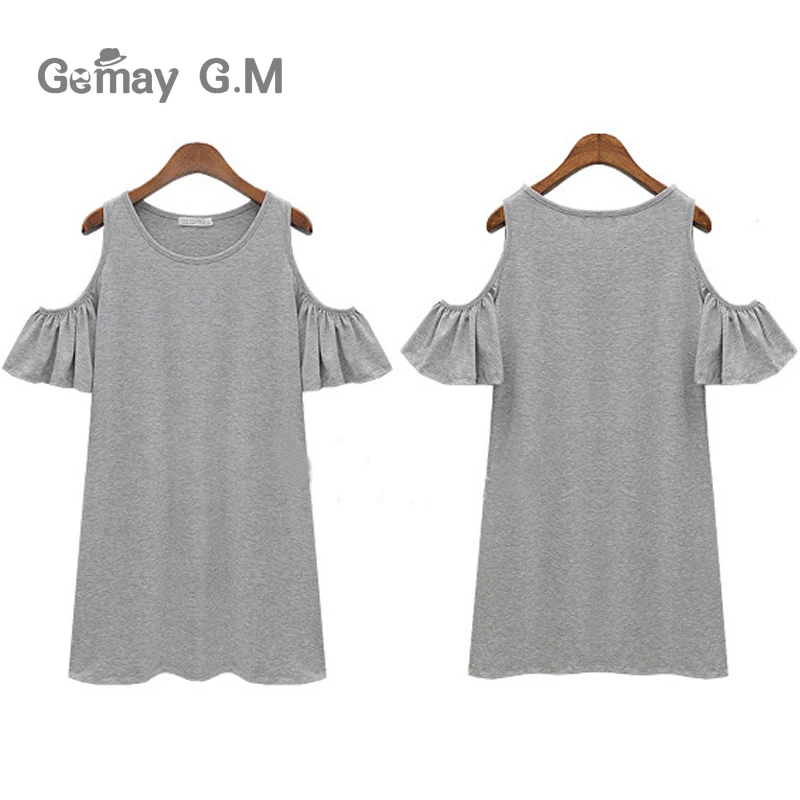 Женское платье с круглым вырезом повседневное пляжное мини однотонное черное