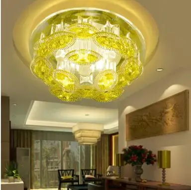 5 Вт круглый светодиодный потолочный светильник с кристаллами потолочное