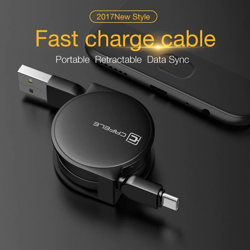 Cafele 3 вида стилей Micro Type c 2 в 1 USB кабель зарядный провод для iPhone Huawei Xiaomi Samsung Android C