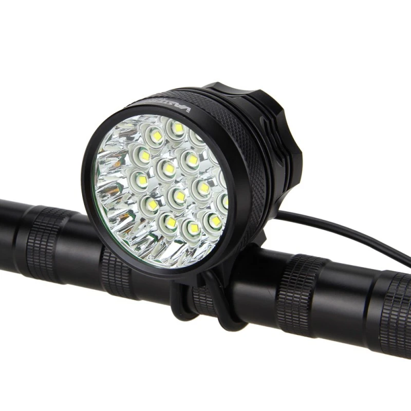 

Real Rechargeable 8000Lm Front Bicycle Light Headlight Bike Accessories With 12000mAh Battery+Charger+Headband+Taillight