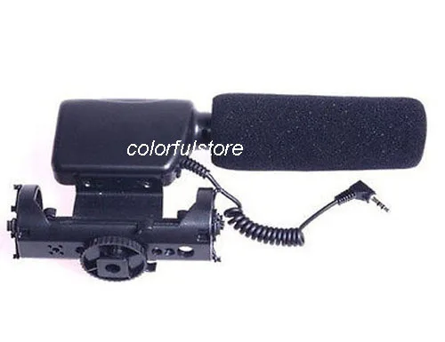 Бесплатная доставка! Стереомикрофон конденсаторный микрофон для Canon Rebel T3 XS T5i T4i