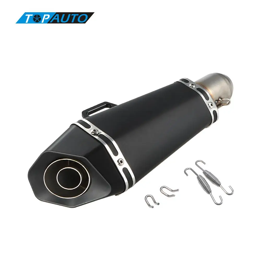 Супер крутой черный выхлопной глушитель из нержавеющей стали для мотоцикла