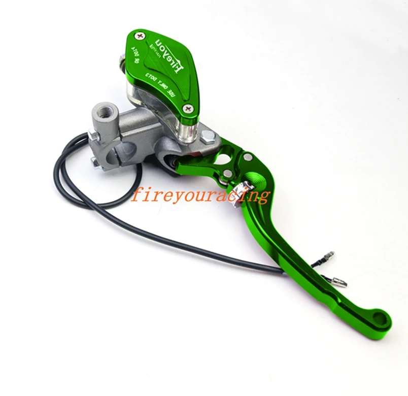 green rigth brake Главный цилиндр тормозного насоса Мотоцикл рычаг руль гидравлический сцепление гоночный мотоцикл 22 мм для Honda Yamaha Kawasaki Suzuki - Цвет: green rigth brake