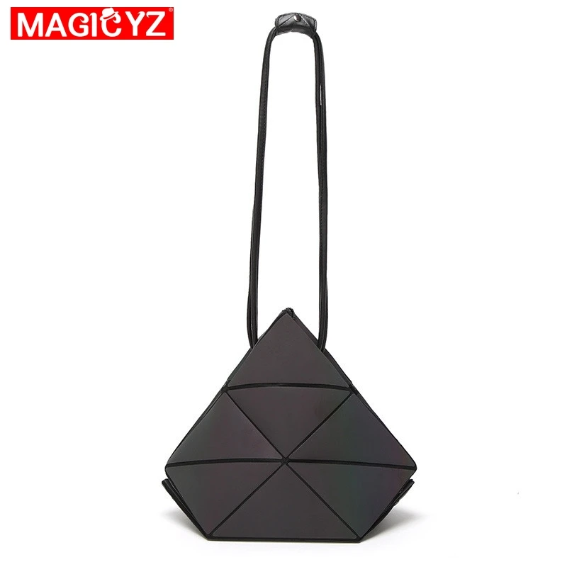 Женская светящаяся сумка MAGICYZ с геометрическим рисунком складная Роскошная