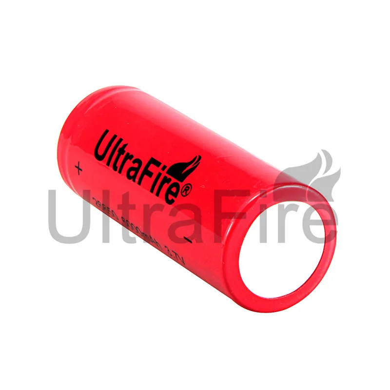 Перезаряжаемый литиевый аккумулятор UltraFire 26650 3 7 в 6000 мАч без фонарь фонарика