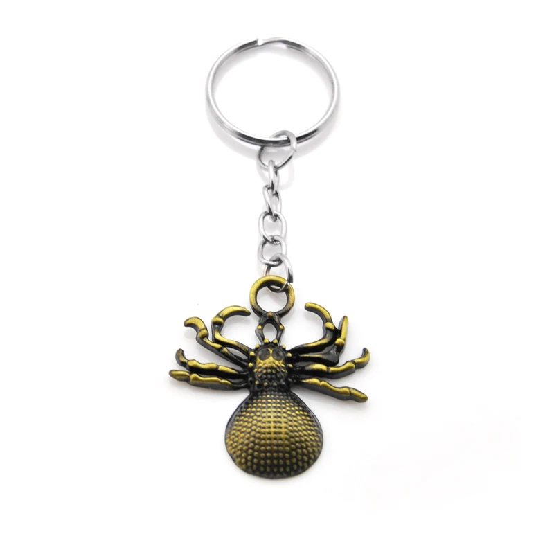 

Original New Fashion High Quality spider keychain Women key Ring Alloy Men keyholder Gift