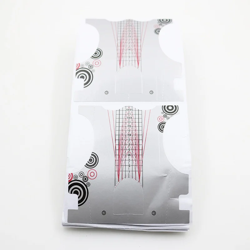 

500PCS Nail Forms System for UV Gel Acrylic Nail Tips Extension Sharp Ending Adhesive Nail Polish Form