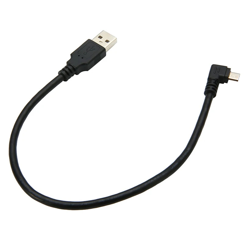 Left Вверх/вниз/влево/вправо Тип USB кабель для передачи данных разъем провода 30 см USB 2,0 A папа влево вправо 90 градусов Угол Micro Usb кабель Шнур - Цвет: Left