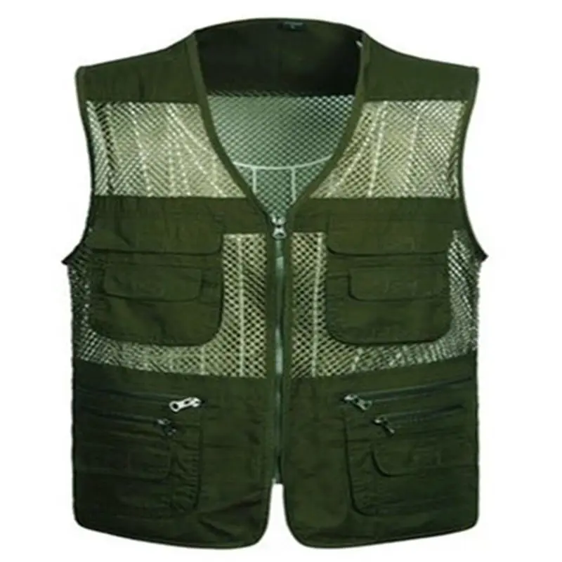 Men's Photographer Vest Multi-Pockets Cheap Vests Out-door Shooting Hunt Waistcoat Walking Travel plus size S-4XL | Мужская одежда