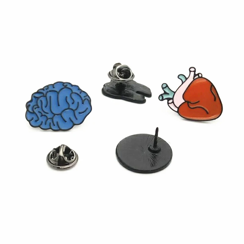 Распродажа 1 шт. женская модная брошь в виде сердца мозга человеческих органов