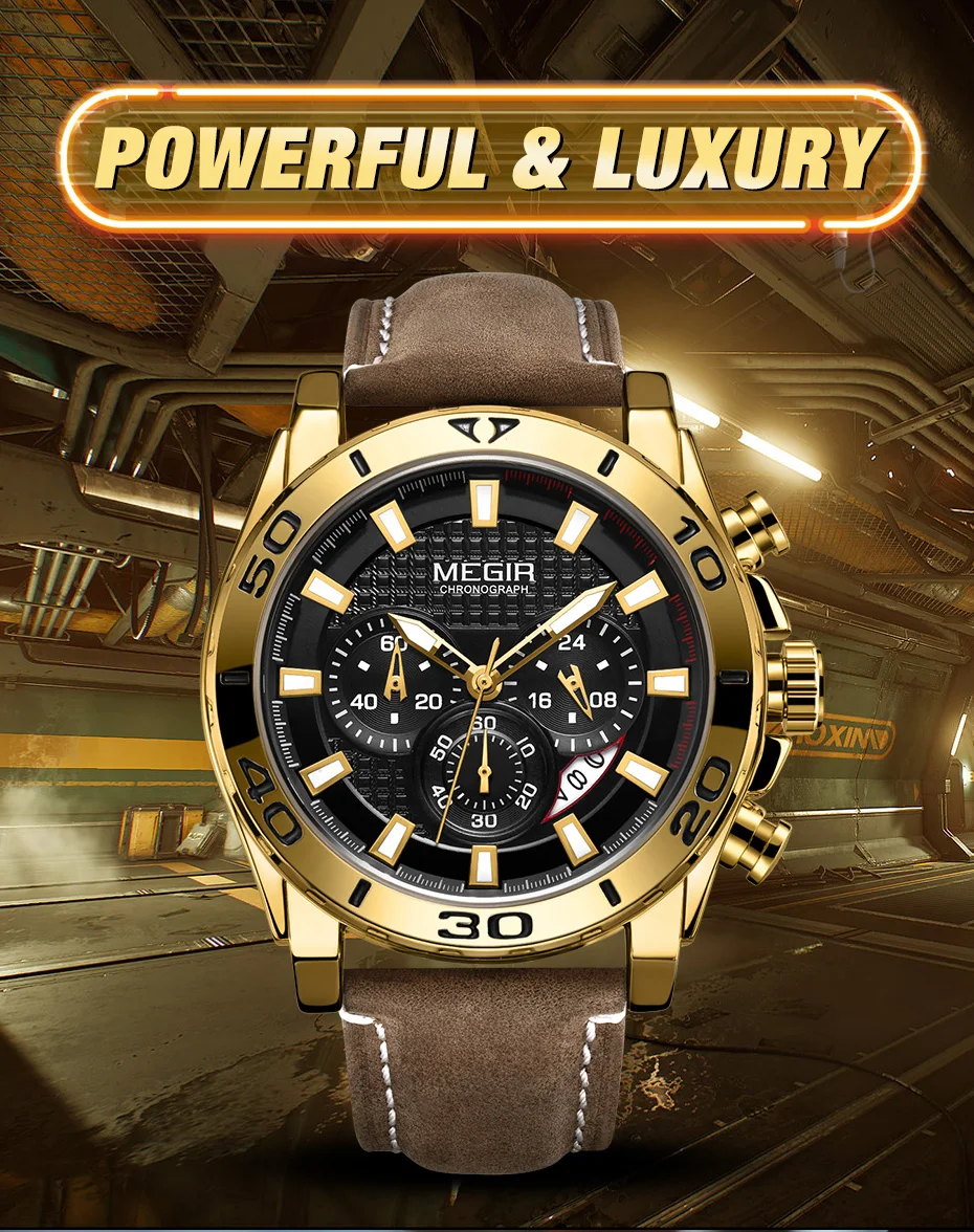 Relojes, MEGIR часы, мужские Модные Спортивные кварцевые часы, мужские часы, Топ бренд, Роскошные водонепроницаемые часы, часы Relogio Masculino