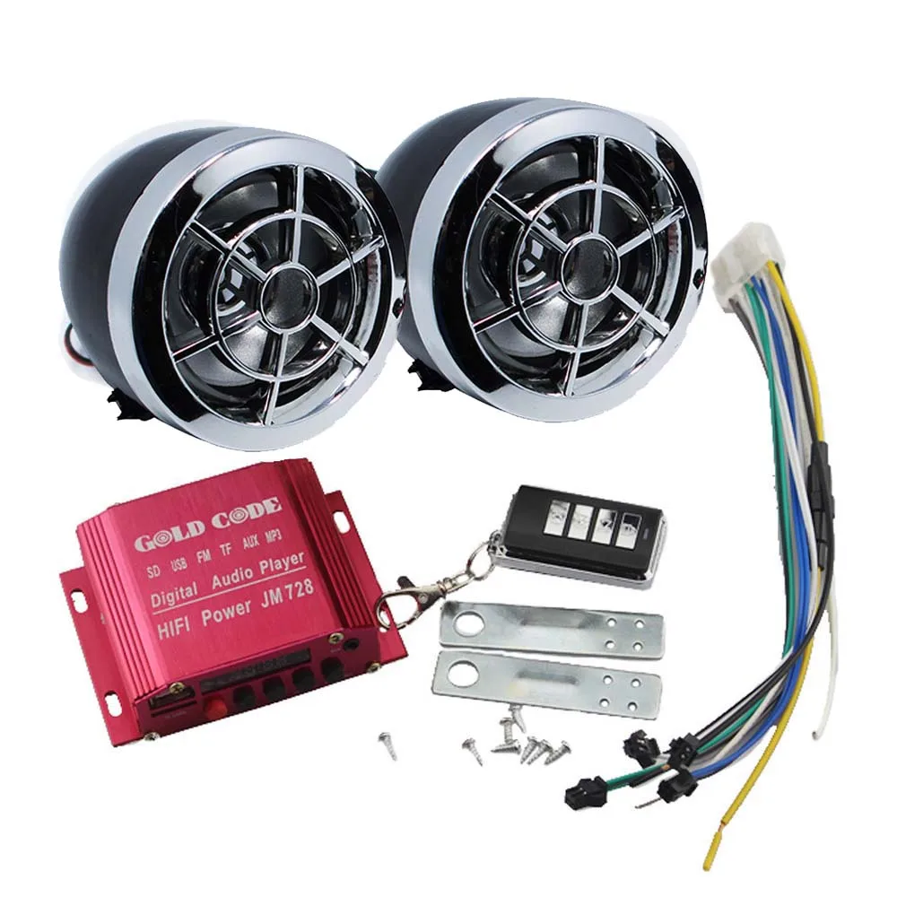 Мотоцикл сигнализации спикер беспроводной пульт дистанционного кража mp3-плеер