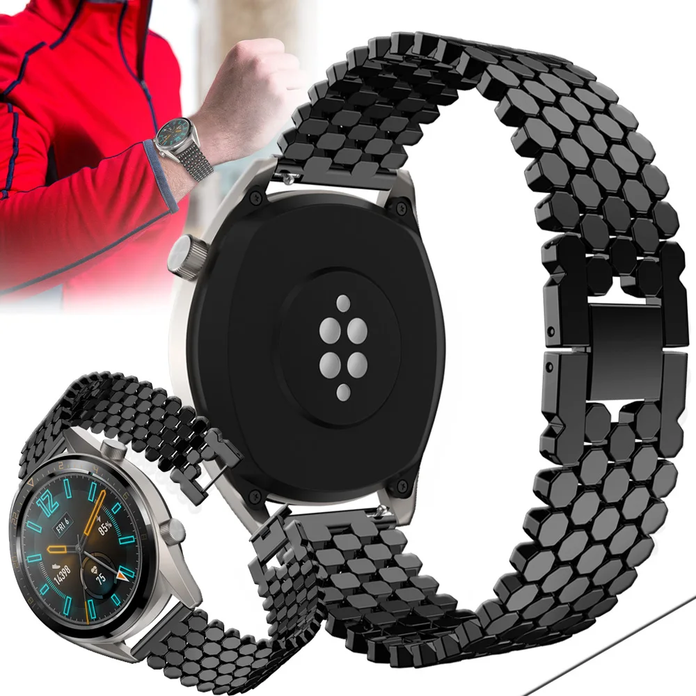 Для HUAWEI WATCH GT 46 мм Vigor модный стиль 2 GT2 сменные часы из нержавеющей стали ремешок