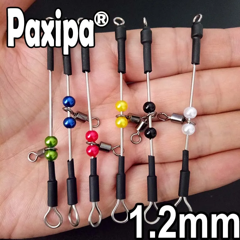 6 шт. рыболовный разъем Urfe Para Temporales Enganches Rapidos Para la Pesca Kolay Atma Aparati - Цвет: 1.2mm all colors