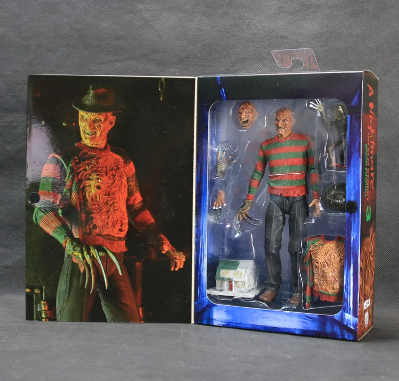 Горячая Распродажа NECA Фредди Крюгер кошмар на Elm Stree часть 3 Ultimate воины сна 18 см