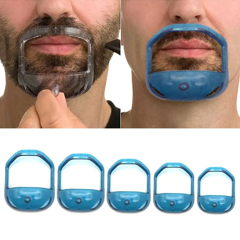

5Pcs/Set Hairbrush Symmetric Cut Salon Mustache Beard Styling Template Shaving Shave Style Care Tool