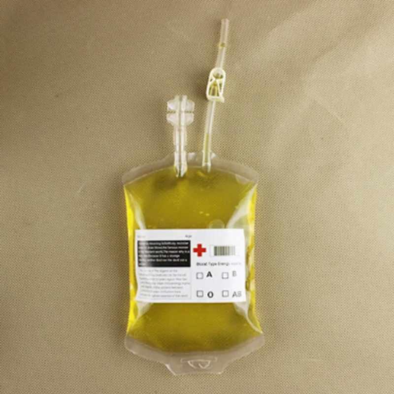 5 шт./лот прозрачный многоразовый пакетик для энергетических напитков Хэллоуина