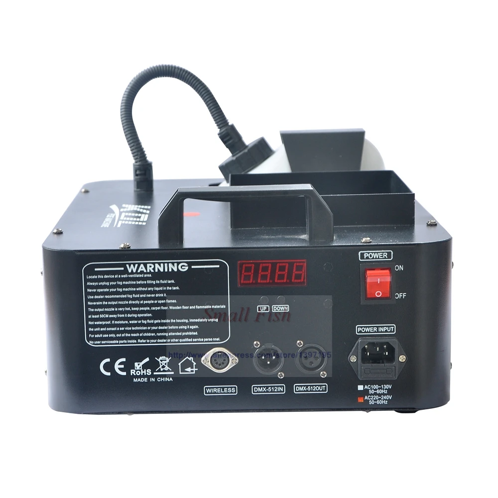 Бесплатная доставка 2xlot 1500 Вт машина тумана DMX512 контроль дымовых эффектов Hazer для