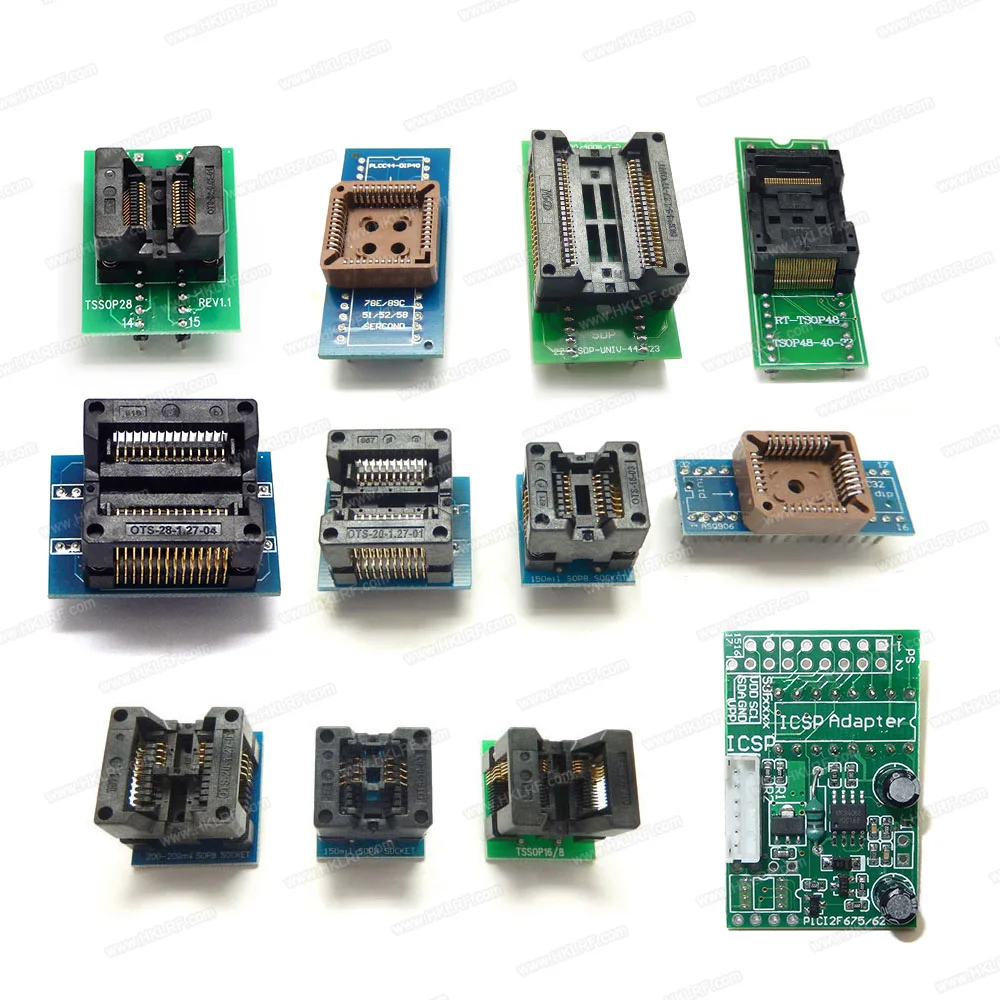 RT809H RT809F Универсальный USB программатор+ 31 tems с TSOP56 SOP44 PLCC44 1,8 V Адаптеры+ EDID Cble MMC-Nand Программист биос