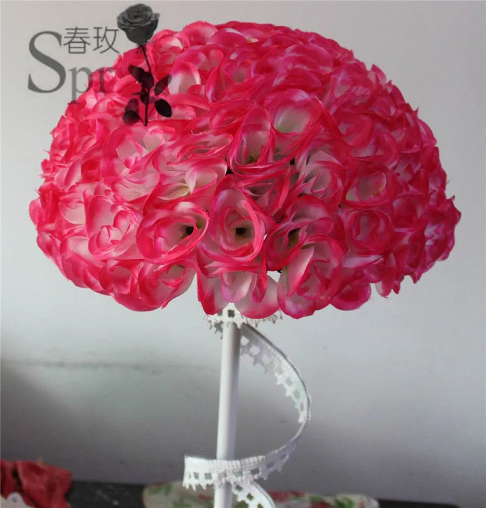 SPR 40 см Свадебная шелковая ткань целующийся шар пластиковое внутреннее свадебное