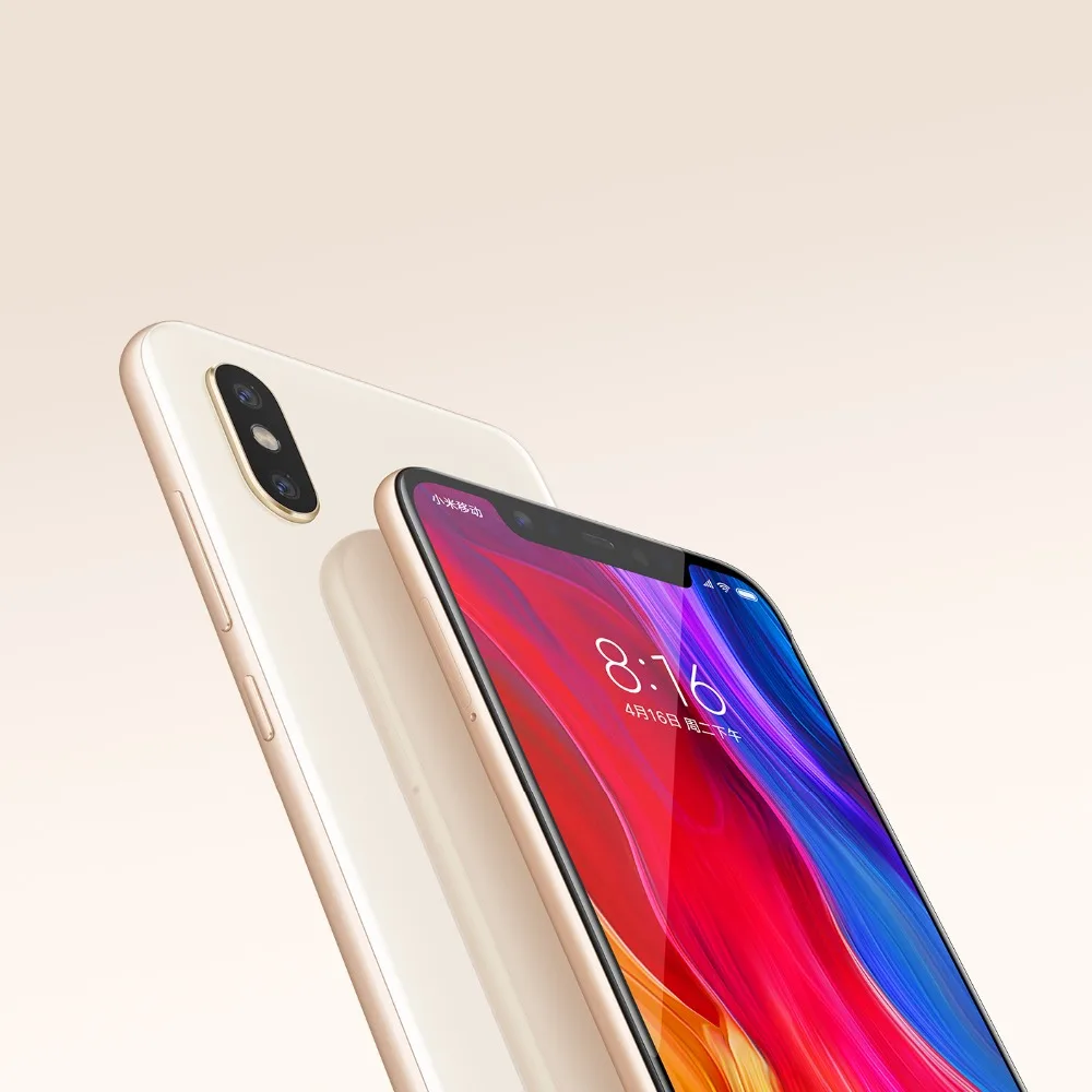 В наличии глобальная версия Xiaomi mi 8 Ми мобильные телефоны 6 ГБ 64 Snapdragon 845 Octa Core 21