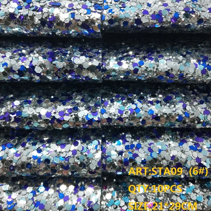 Прозрачный запас 1 комплект (10 шт.) 21X29 см Alisa Блестящий Cuero Sintetico массивная