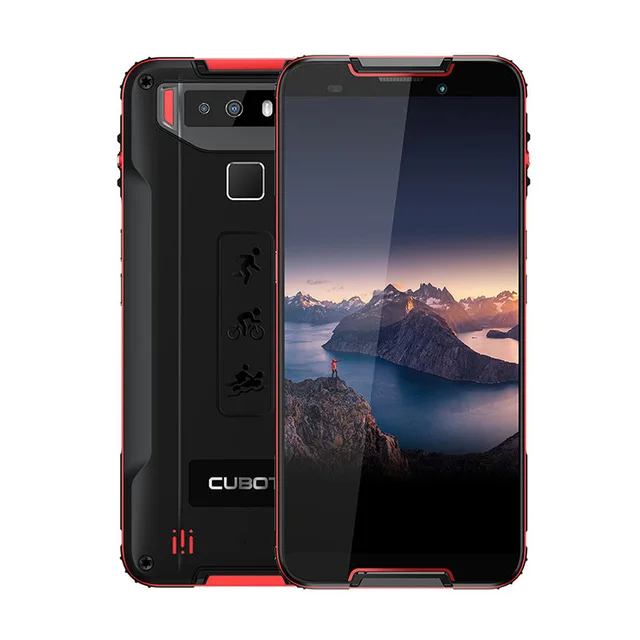 Red Cubot Quest Android 9,0 4 Гб 64 Гб MT6762 Восьмиядерный с поддержкой магнитного NFC Смартфон 5,5 ''HD+ IP68 водонепроницаемый пылезащитный Мобильный телефон - Цвет: Red