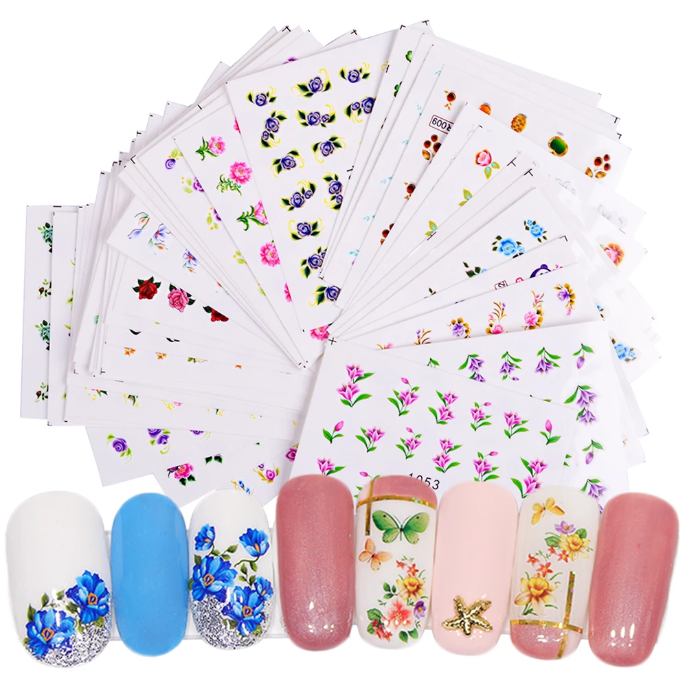 40 шт. декоративные наклейки для ногтей|stickers manicure|manicure designnail sticker flower | - Фото №1