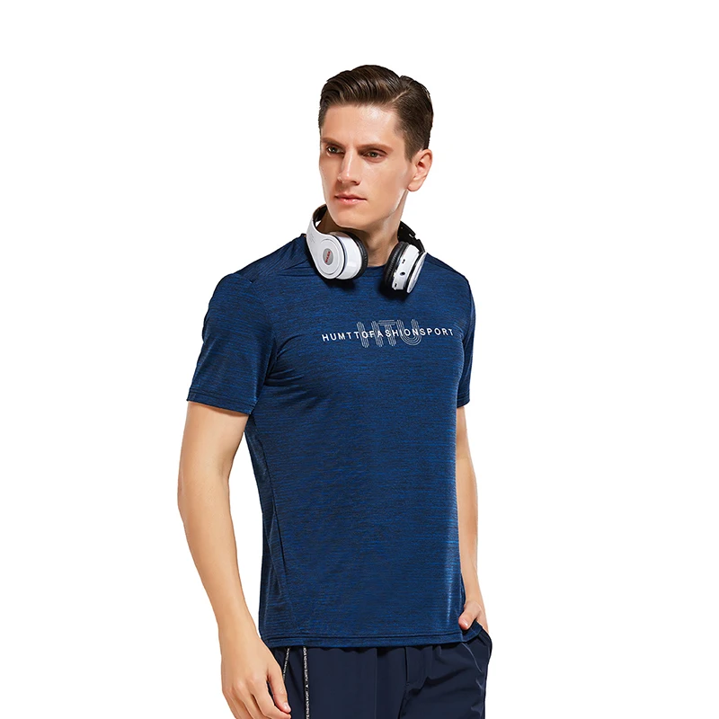Брендовая Высококачественная футболка для бега дышащая быстросохнущая