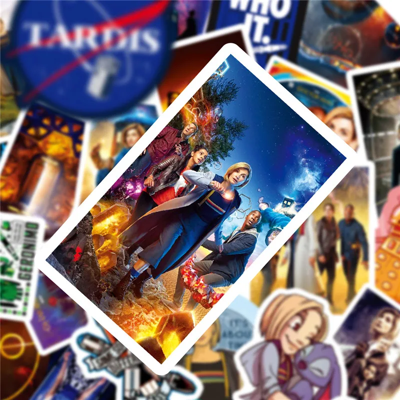 ТАРДИС из сериала «Доктор Кто» наборы наклеек аниме наклейка лот для ноутбука велосипедный телефон гитара Marvel мультфильм стикер s Pack