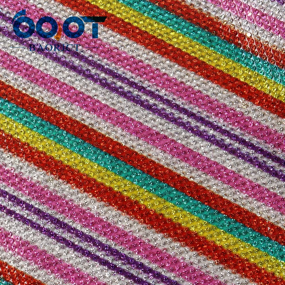 OOOT BAORJCT I-19516-1208, размер 40 см* 24 см, 1 шт., многоцветный горячий сверлильный Блестящий Блестки, DIY головной убор, украшение для свадебной вечеринки