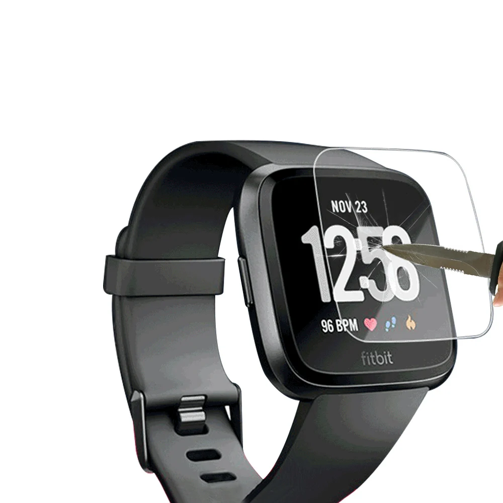 5 шт. Защитная пленка для экрана Fitbit Versa Smart Watch Band 9H закаленное стекло для Fitbit Fit Bit Versa Смарт-часы аксессуары