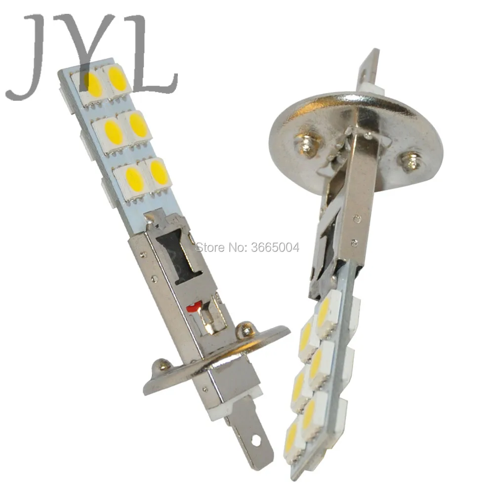 JYL 2 шт. H1 led 12smd ультра яркие красные/зеленые/5050 дневные ходовые огни 12V Белый для