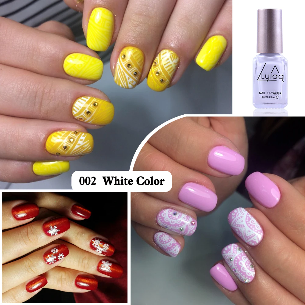 LULAA 6 мл штамп лак для ногтей Новое поступление штамповка DIY Инструменты маникюра