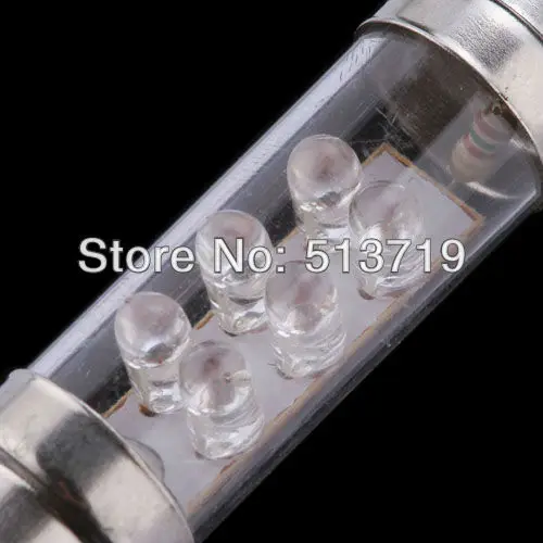 10 шт. 41 мм 6 Светодиодная лампа для внутреннего корпуса карта Автомобильный свет