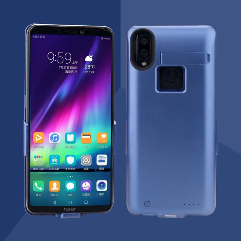blue 10000 мАч для Xiaomi Max 3 Чехол-подставка для смартфона чехол для батареи смарт-банк питания для Xiaomi Max 3 чехол для зарядного устройства - Цвет: blue