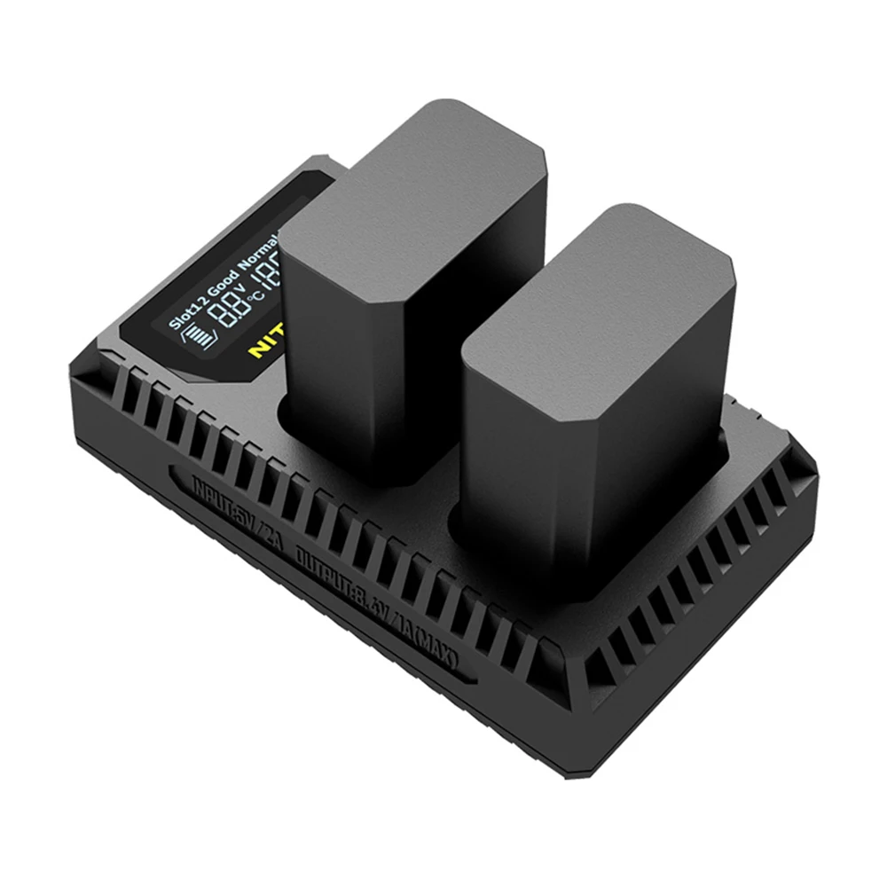 Nitecore USN1 цифровой двойной слот Путешествия Камера зарядное устройство для sony NP-FW50 батареи a5000 a5100 a6000 a6300 a6500 a7 II a7R a7R2