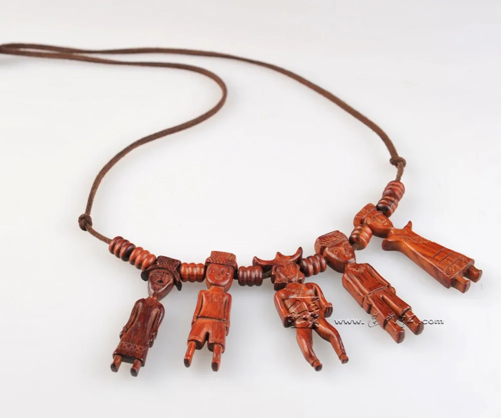 Laos Rosewood Модная бижутерия для девочек кулоны с мелким рисунком мальчиков и женщин