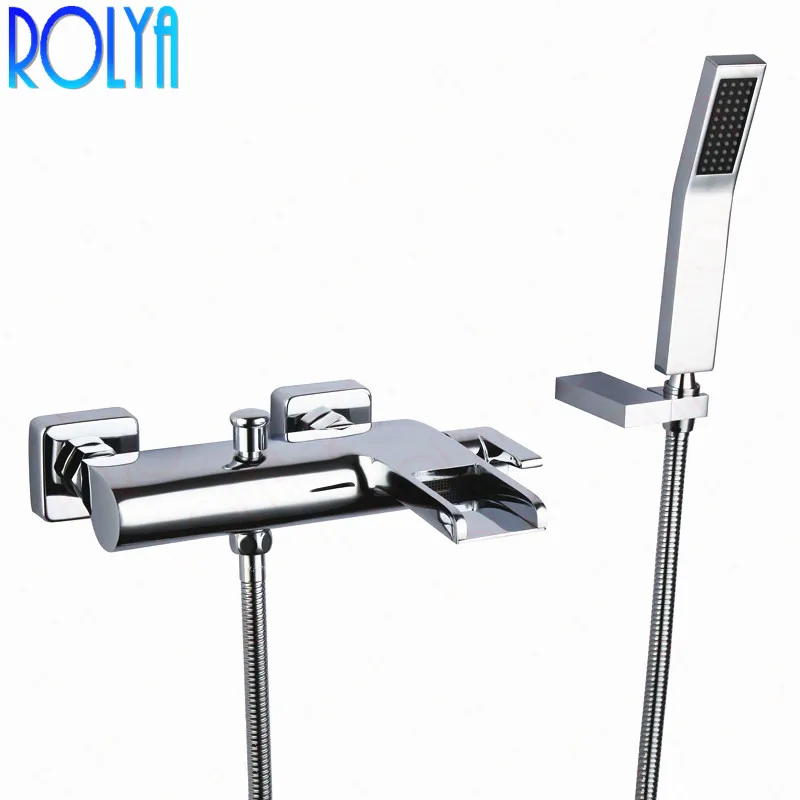 Rolya настенный смеситель для душа кран ванны водопад оптовая продажа Новое