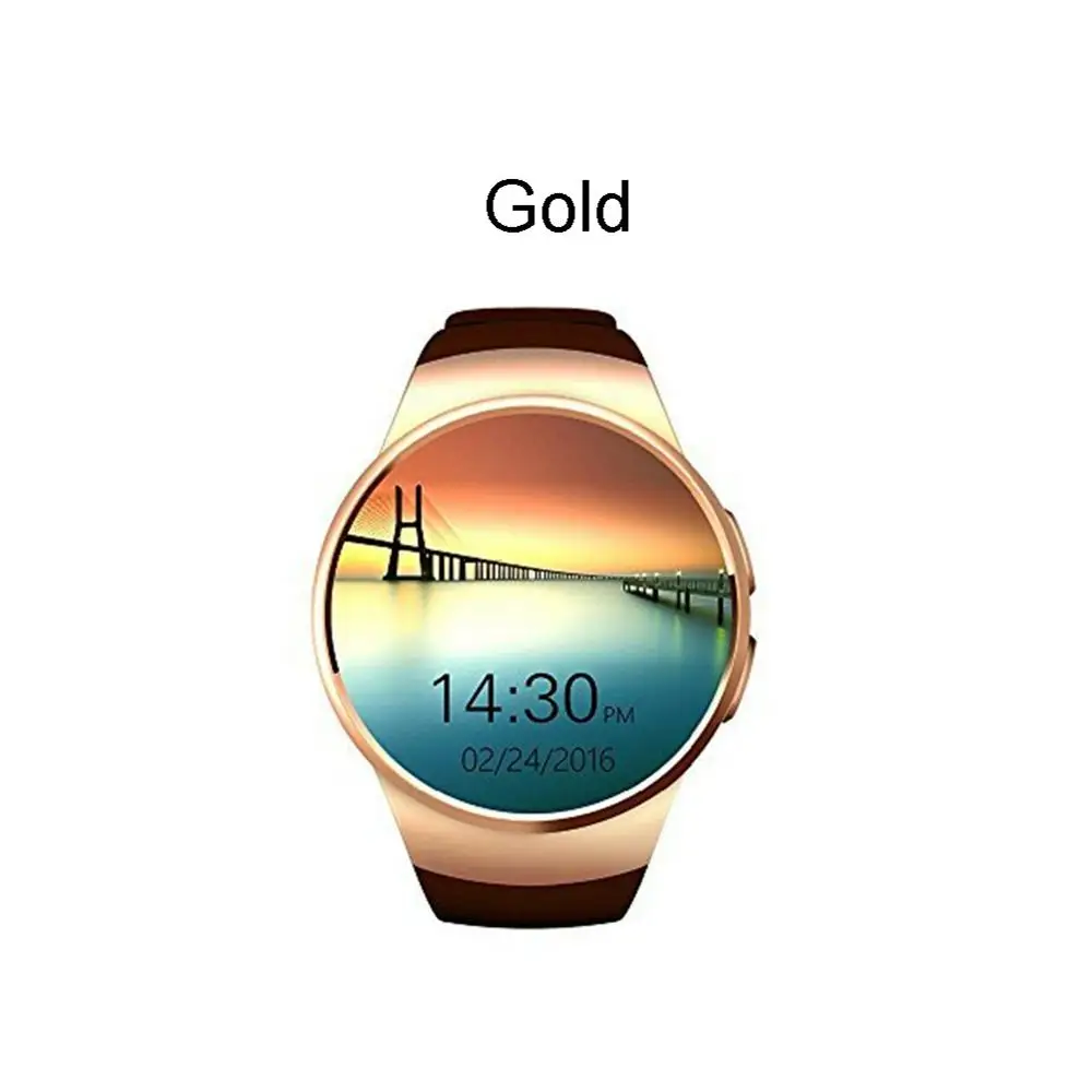 Золотой KW18 Bluetooth Смарт-часы Полный Экран Поддержка SIM TF карты Smartwatch телефон сердечного ритма для Apple Шестерни S2 huawei Xiaomi - Цвет: Золотой