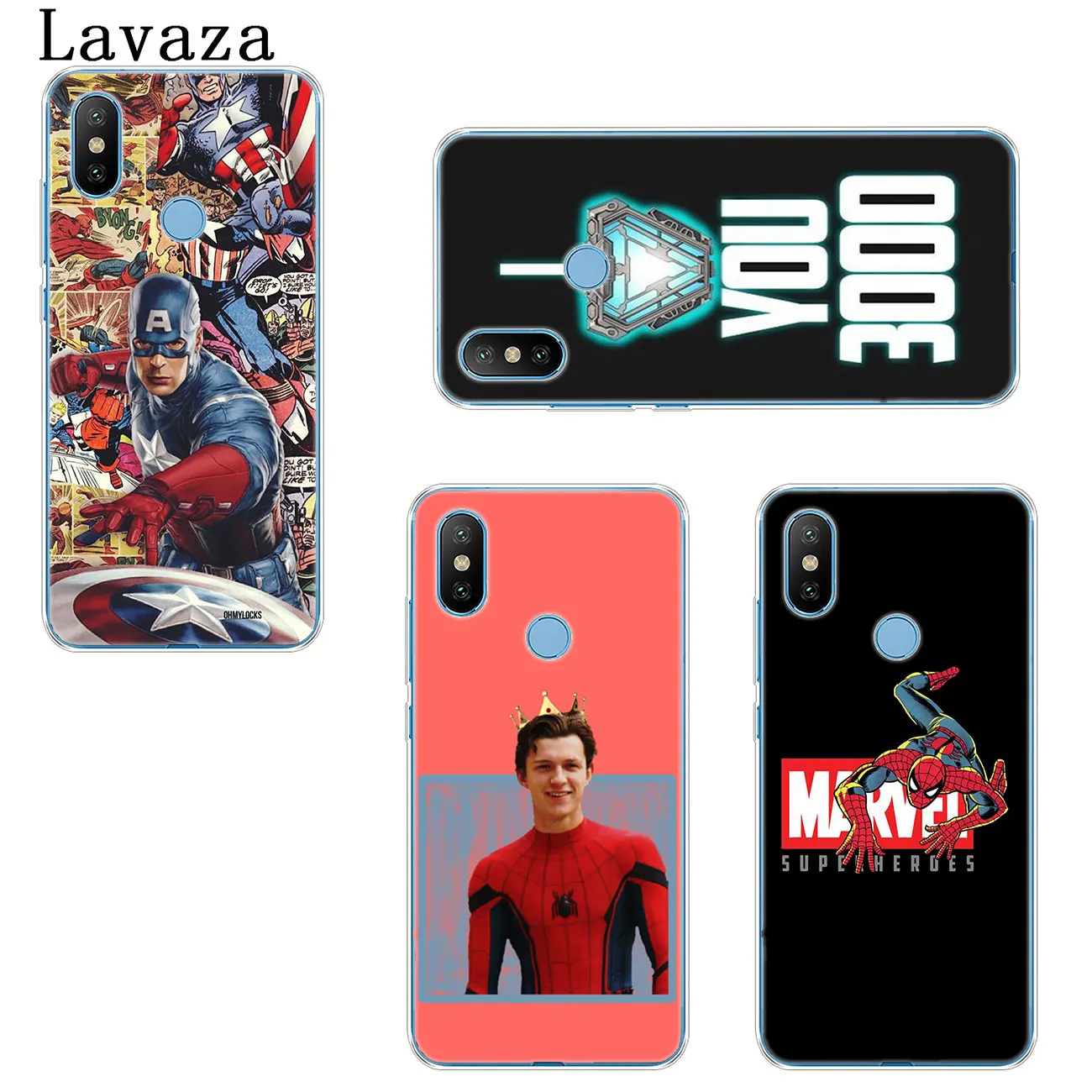 Lavaza SpiderMan Marvel Tom Holland Phone Case for Xiaomi MI 9 9T A3 PRO CC9 CC9E 8 A2 Lite SE A1 pocophone f1 6 6X 5S 5X MAX 3 | Мобильные