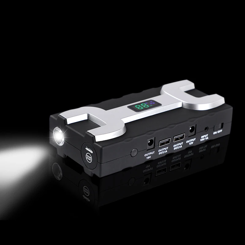 600A пиковый 20000 мАч двойной USB портативный автомобильный стартер зарядное устройство-компактный внешний аккумулятор для мобильных устройств автомобильный аккумулятор