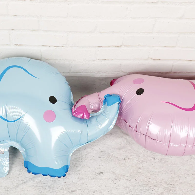 Синий розовый слон воздушные шары 10 шт. милые животные гелий Globos Baby Shower мальчик