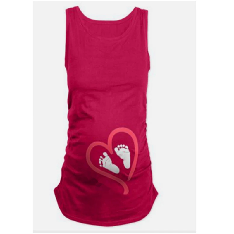 

2020 New Autumn Women Maternity Long Sleeve Baby Footprint Printed T-Shirt Pregnant Clothes Maternity Tops Nursing Tees