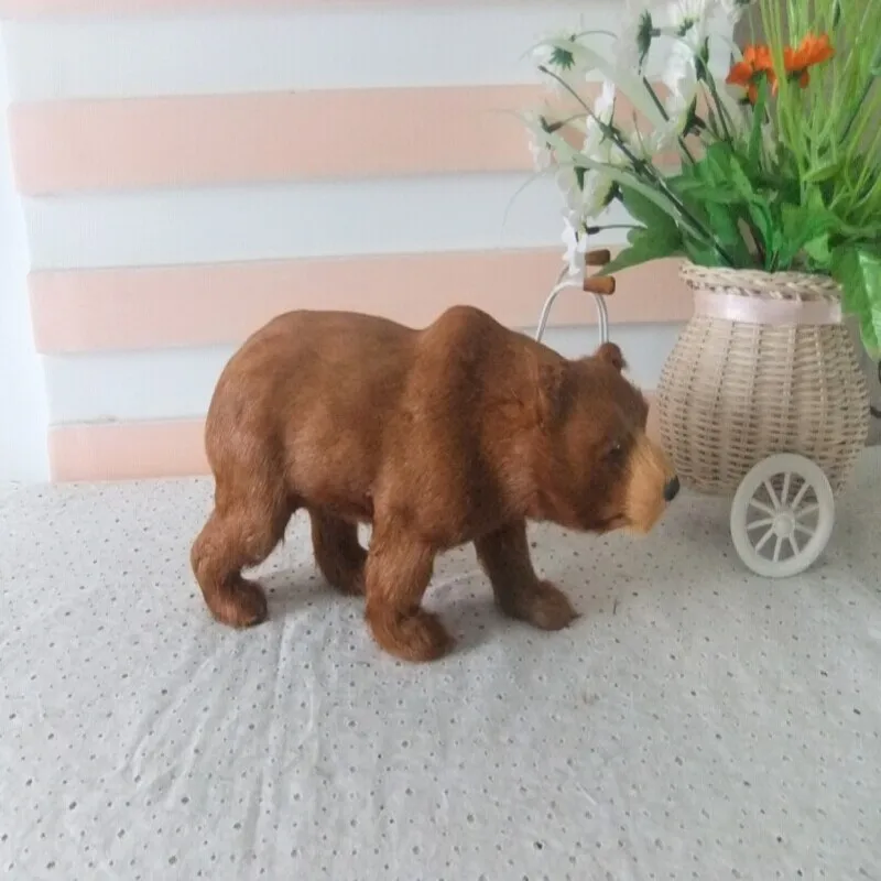 Новые Симпатичные Моделирование игрушечного медведя ремесло милый бурый