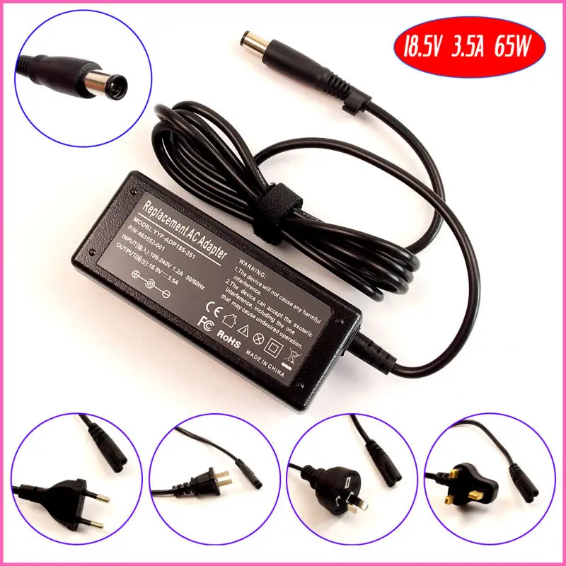 

18.5V 3.5A 65W Laptop Ac Power Adapter Charger for HP G70-457CA G70-460US G70-463CL G70-467CL G70-468NR G70-481 G70-481NR