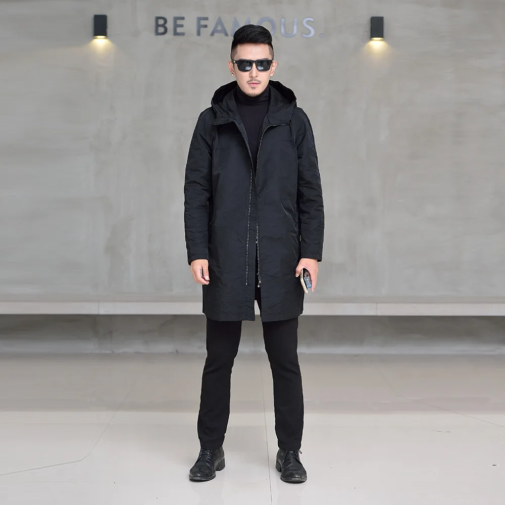 Бесплатная доставка осень 2017 зимняя куртка Мужская Повседневная модная с