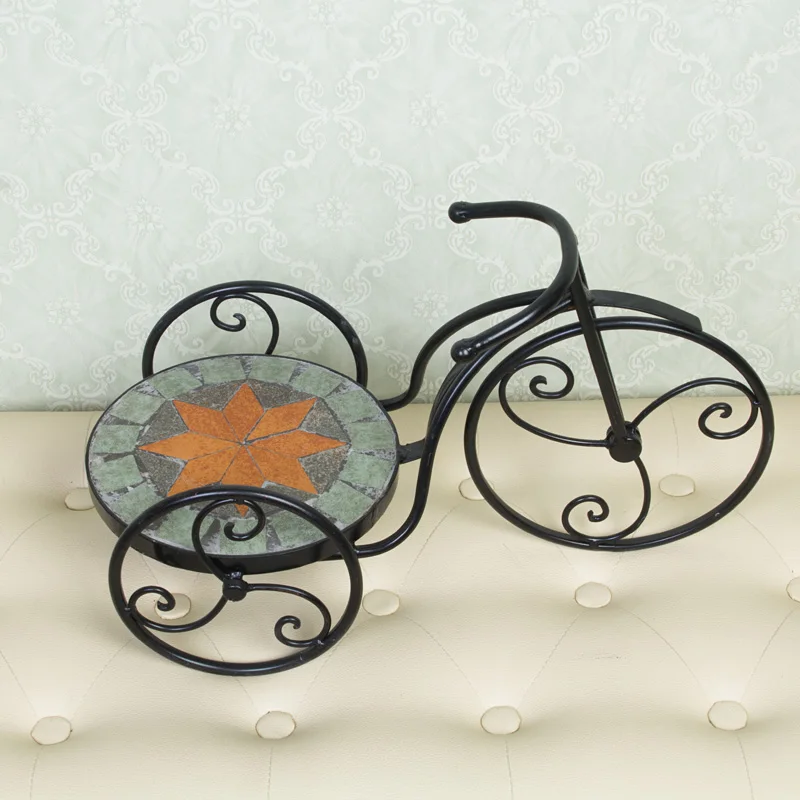 Специальное предложение круглый одиночный цветок мозаика Железный стенд