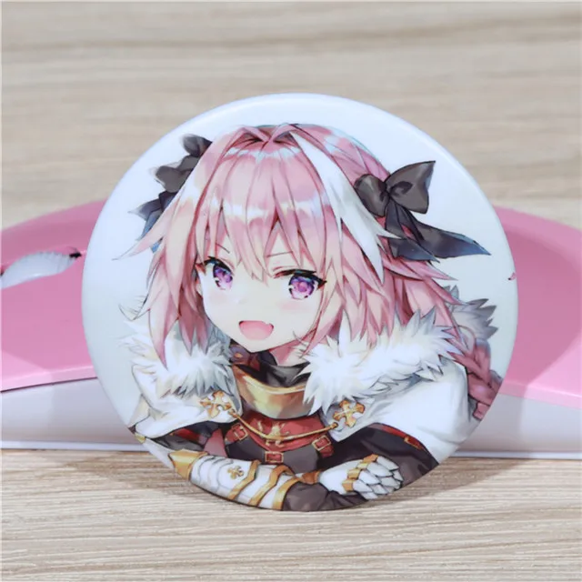 FFFPIN 5,8 см брошь Япония Fate Astolfo мальчик девочка милая круглая булавка Русский мультфильм нагрудник значок монета значок ткань рюкзак Декор - Окраска металла: Model C