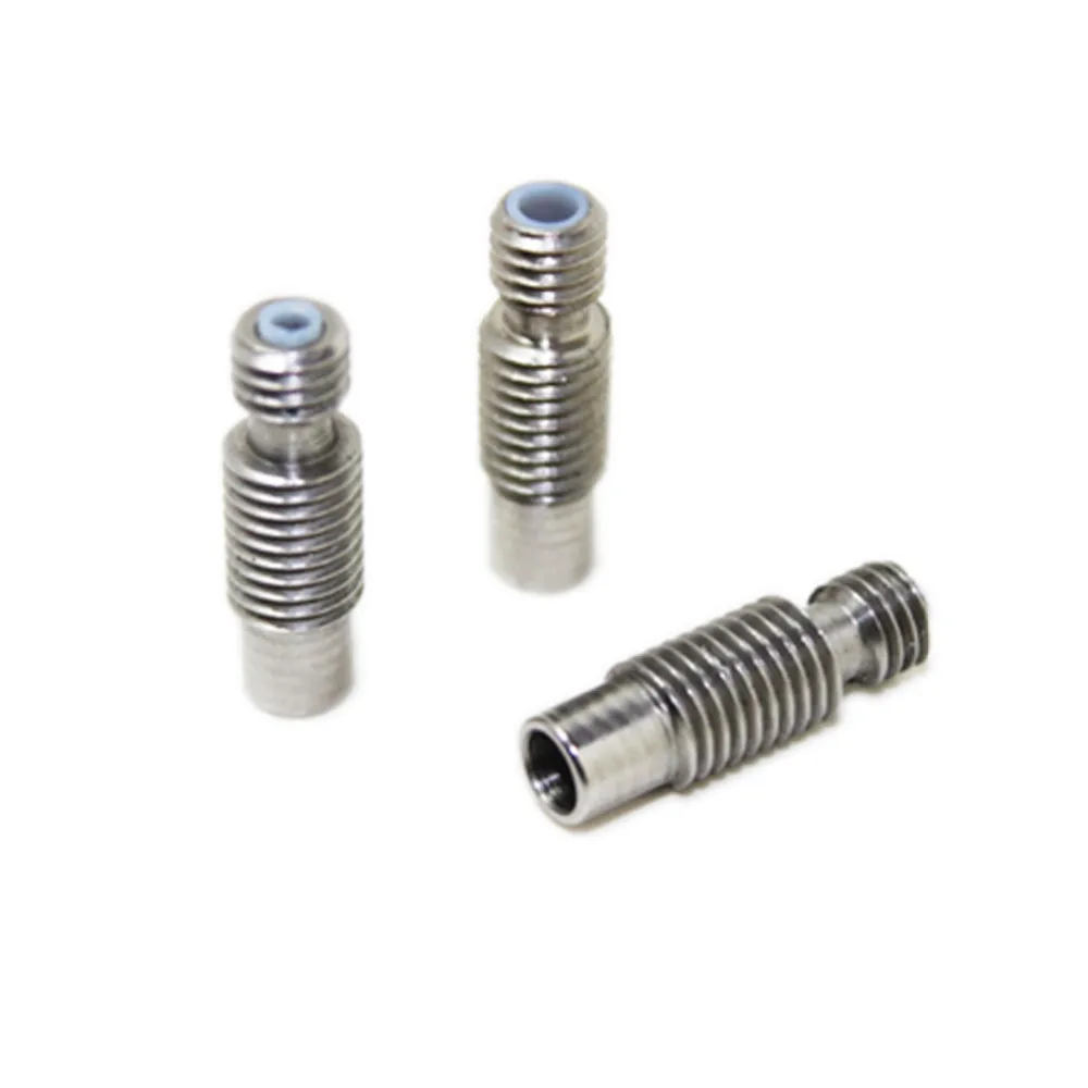 

8 Type! 5pcs 3D Printer Nozzle throat with Teflonto tube or All metal 4.1mm Through-hole for 1.75 or 3.0mm 3D V5 & 3D V6 J-Head